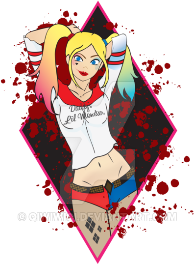 Joker And Harley Quinn Suicide Squad Cartoon Pictures - Suicide Squad (400x618)