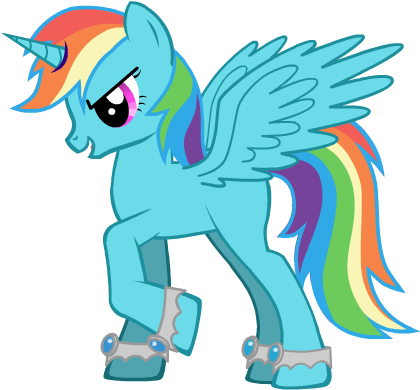 Rainbow Dash Unicorn By Riukastar - Horse (830x650)