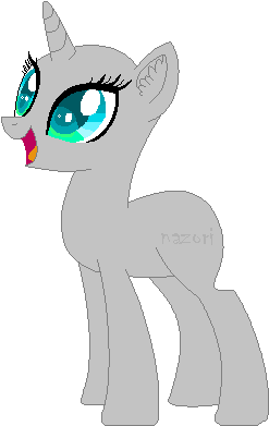 Mlp Unicorn Base F2u By Nazori - Unicorn (409x448)