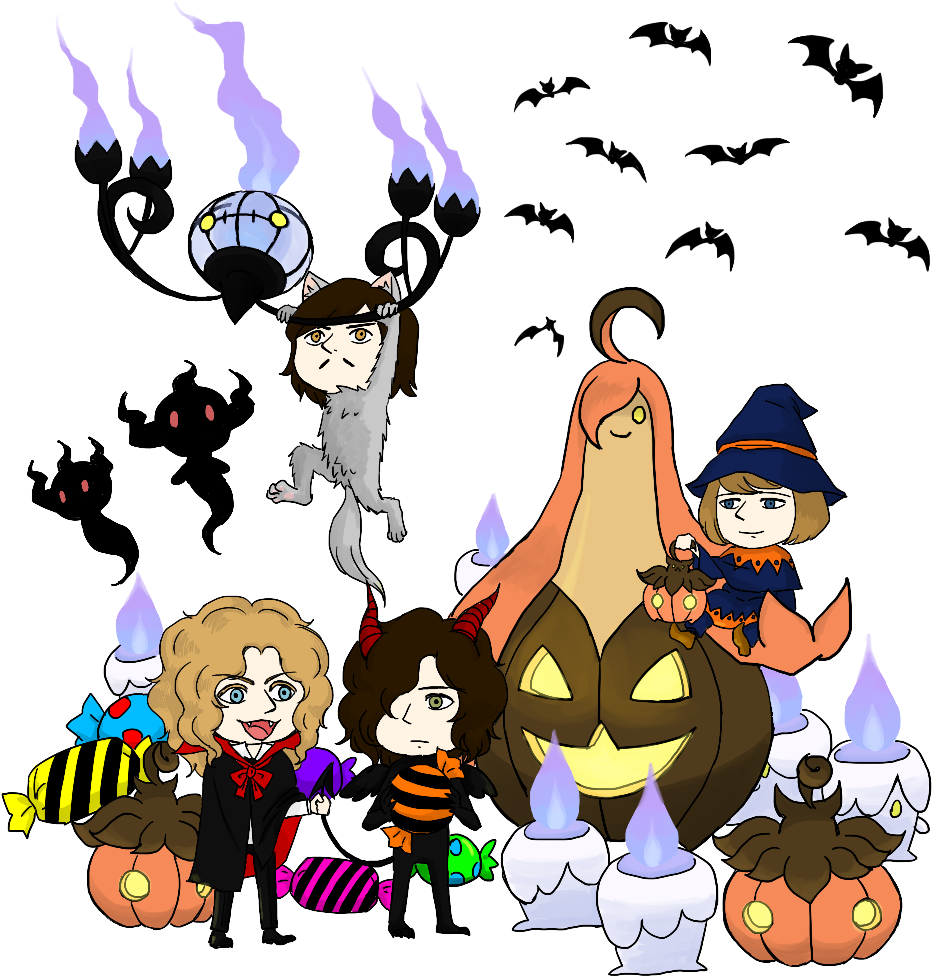 Happy Halloween By Silverzzang Happy Halloween By Silverzzang - Cartoon (1000x1000)