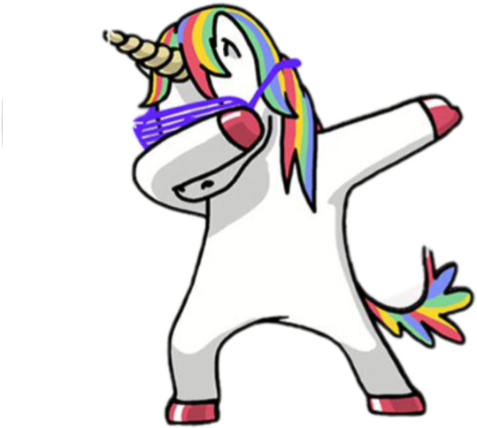 T-shirt Dab Unicorn Being Top - Unicorn Dab (1024x768)