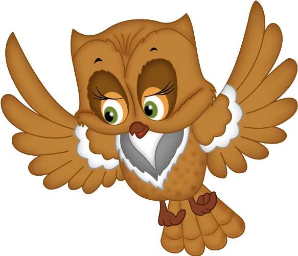 Owl#39s Bird Images - Flying Owl Clipart Png (600x600)