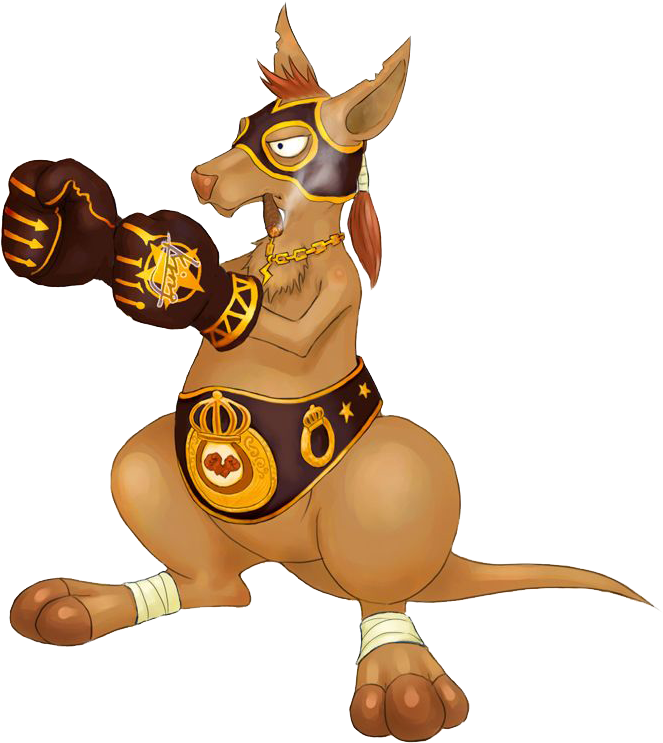 Arena Of Valor Boxing Kangaroo Cartoon Macropodidae - Kangaroo (674x752)