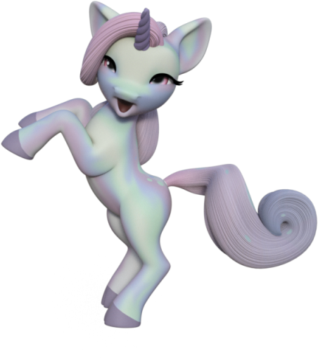 Cute Unicorn Rainbow, Unicorn, Animal, Fantasy Png - Unicorn (640x640)