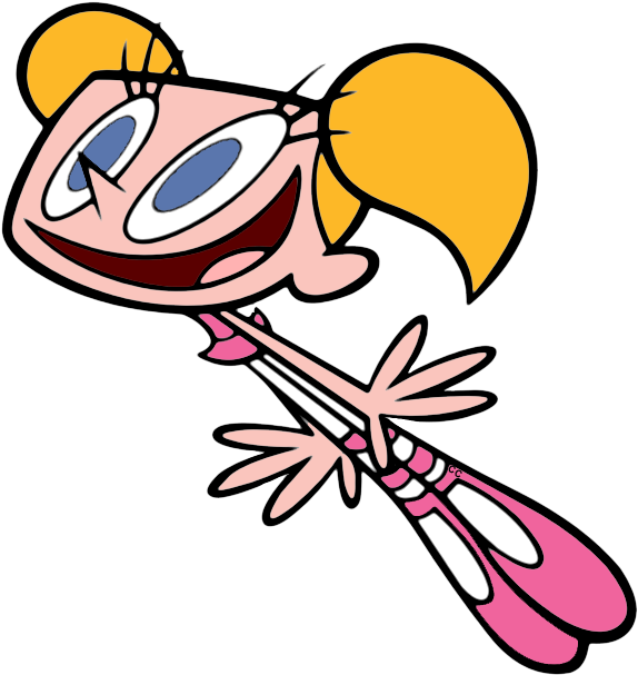 Mom Dad Dee Dee Dee Dee - Dexter's Laboratory Dee Dee (585x618)