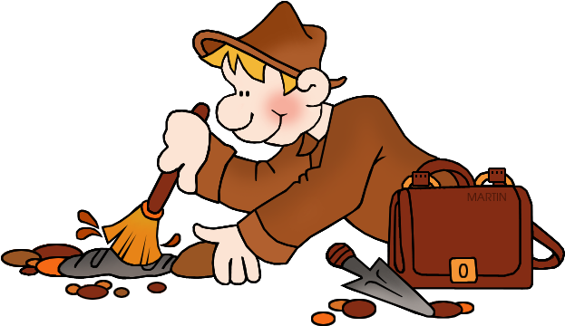 Archaeology Clip Art - Archaeologist Clipart (648x394)