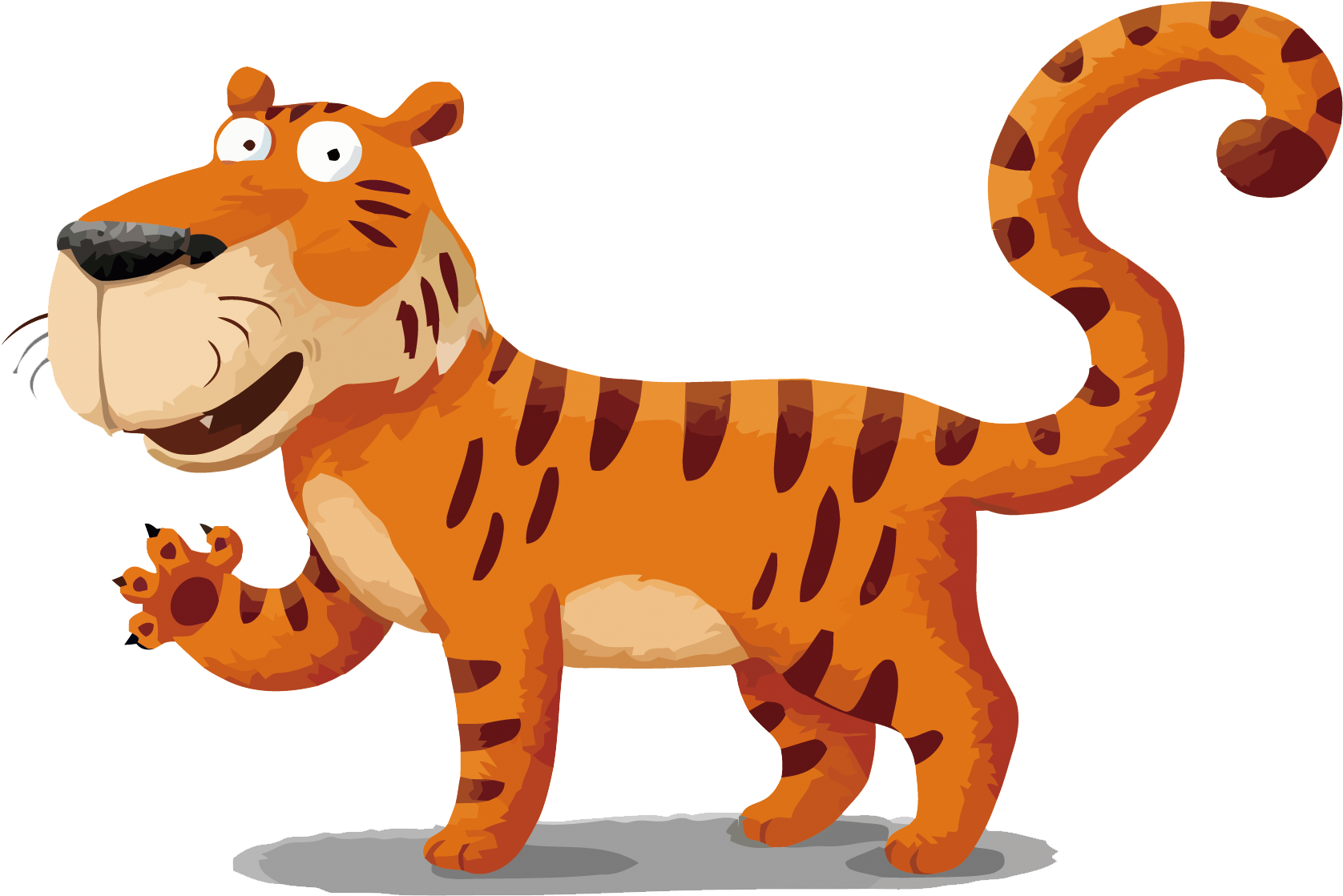Tiger Lion Illustration - Vector Graphics (1911x1500)