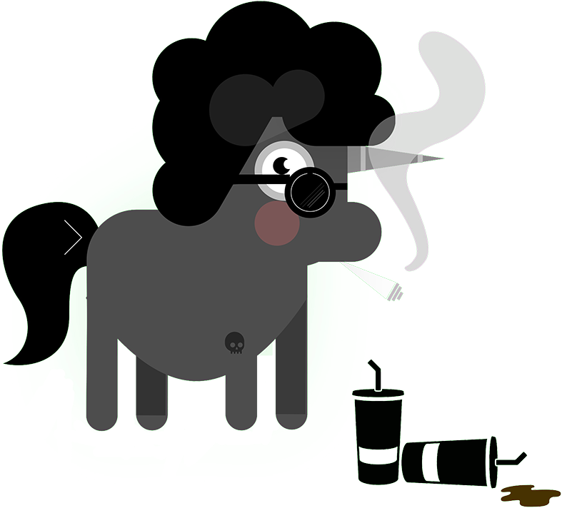 Bad Unicorn Messages Sticker-0 - Bad Unicorn (1024x1024)