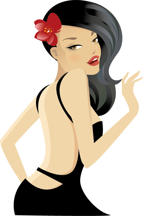 Welcome To Fabulous Las Vegas Sign Casino Nightclub - Hot Girl Cartoon Png (469x708)