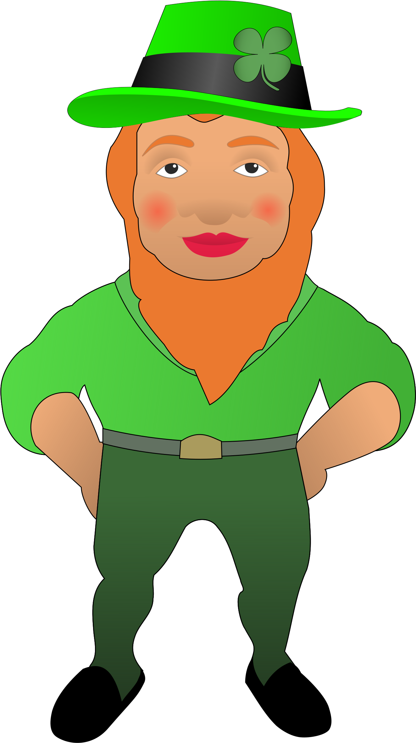 Big Image - Garden Gnome Clipart (1350x2400)