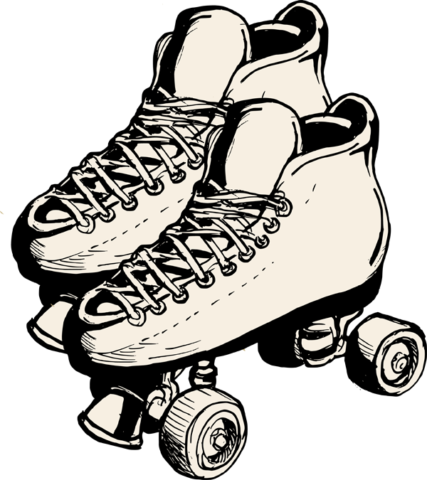 Roller Skate Clip Art 20 Cliparts - Cardmaking (600x675)