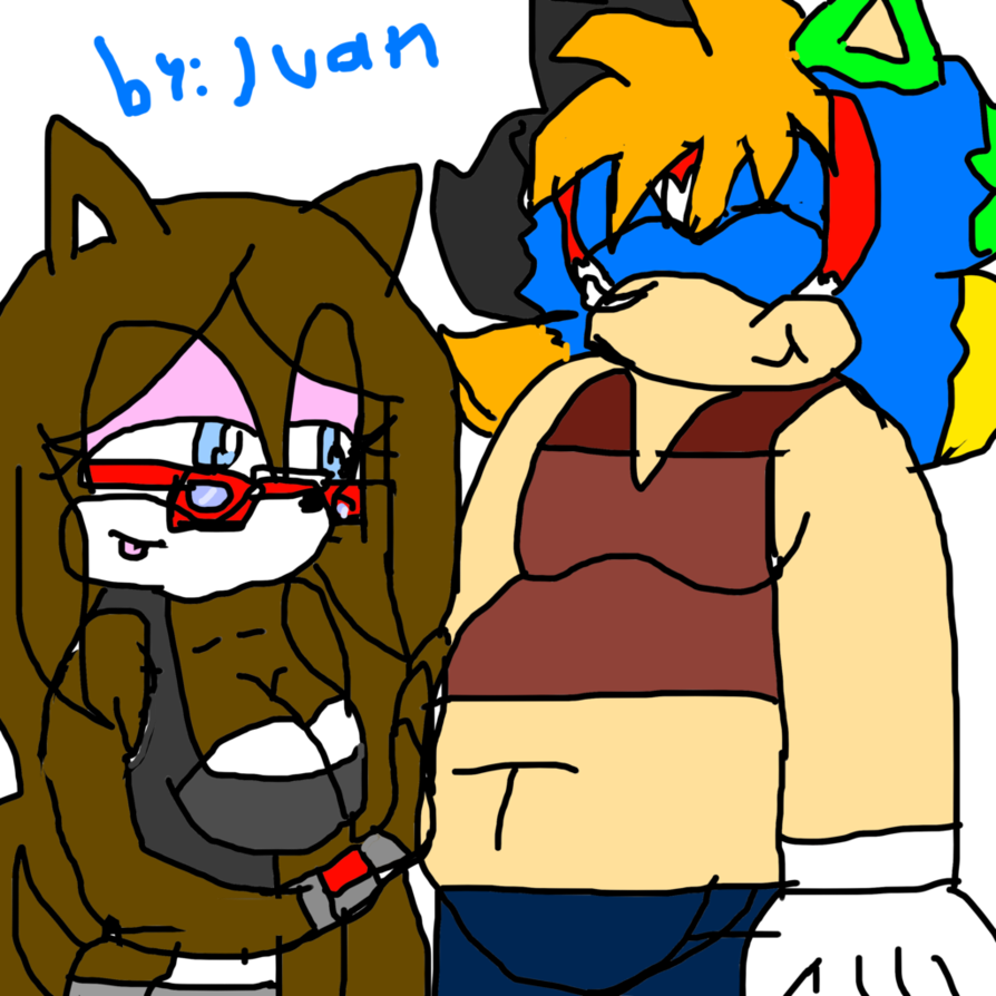 The Sexy Girl And Chubby Man By Superx340 - Cartoon (894x894)