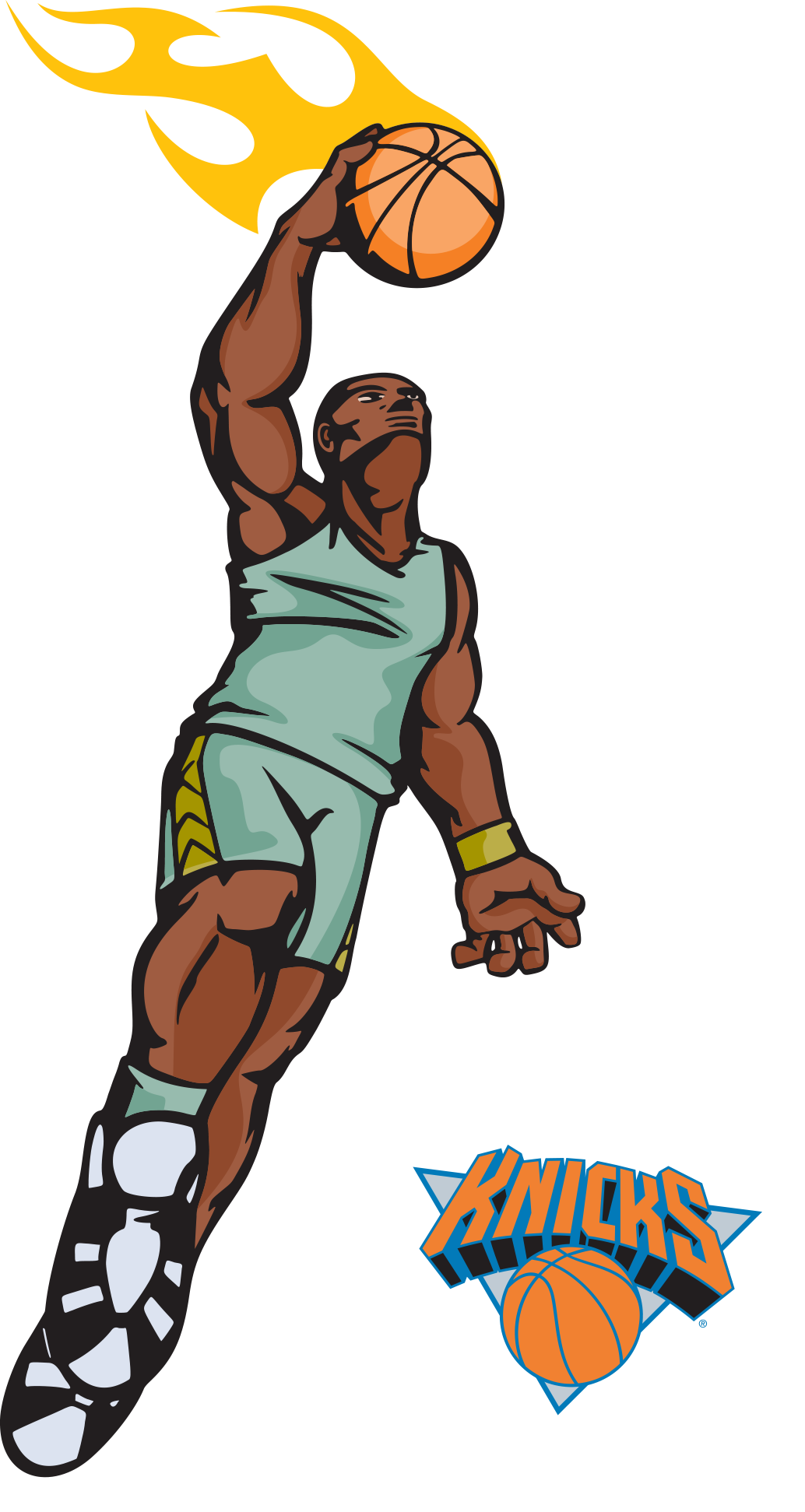 Sport Slam Dunk Basketball Clip Art - Slam Dunk Cartoon (1034x1943)