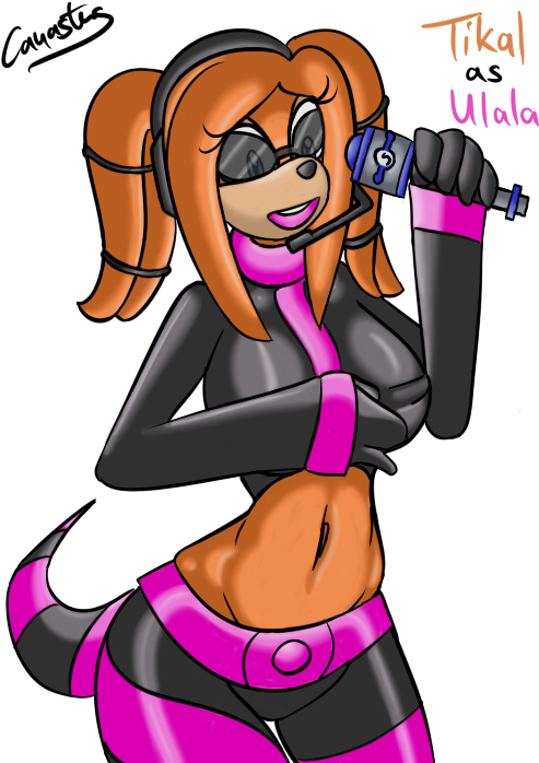 Funky Space Echidna By Evillordcanas - Cartoon (500x700)