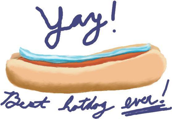 Toothpaste On A Hotdog By Arynchris - Bánh (640x400)