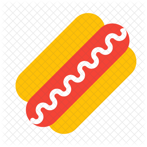 Hotdog Icon - Fast Food (512x512)