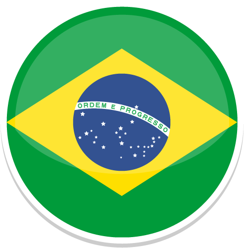 Brazil Icon - Brazil Round Flag Png (512x512)