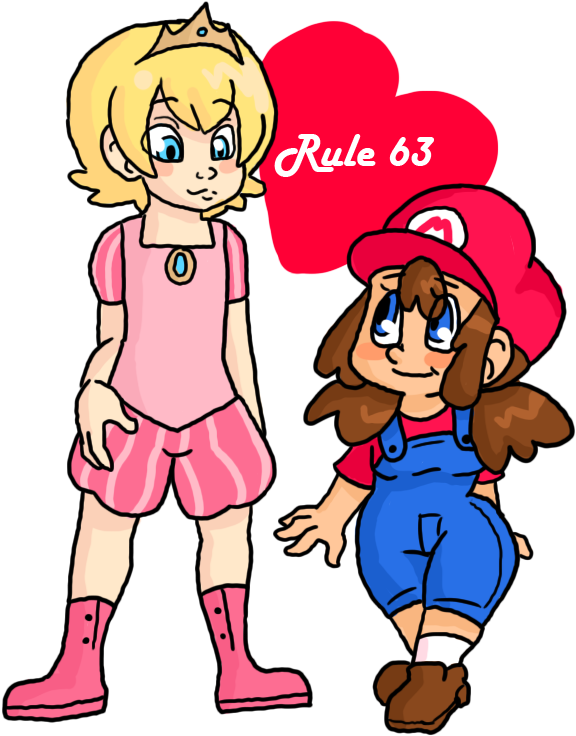 Maria And Prince Toadstool By Puds - Cartoon (585x750)