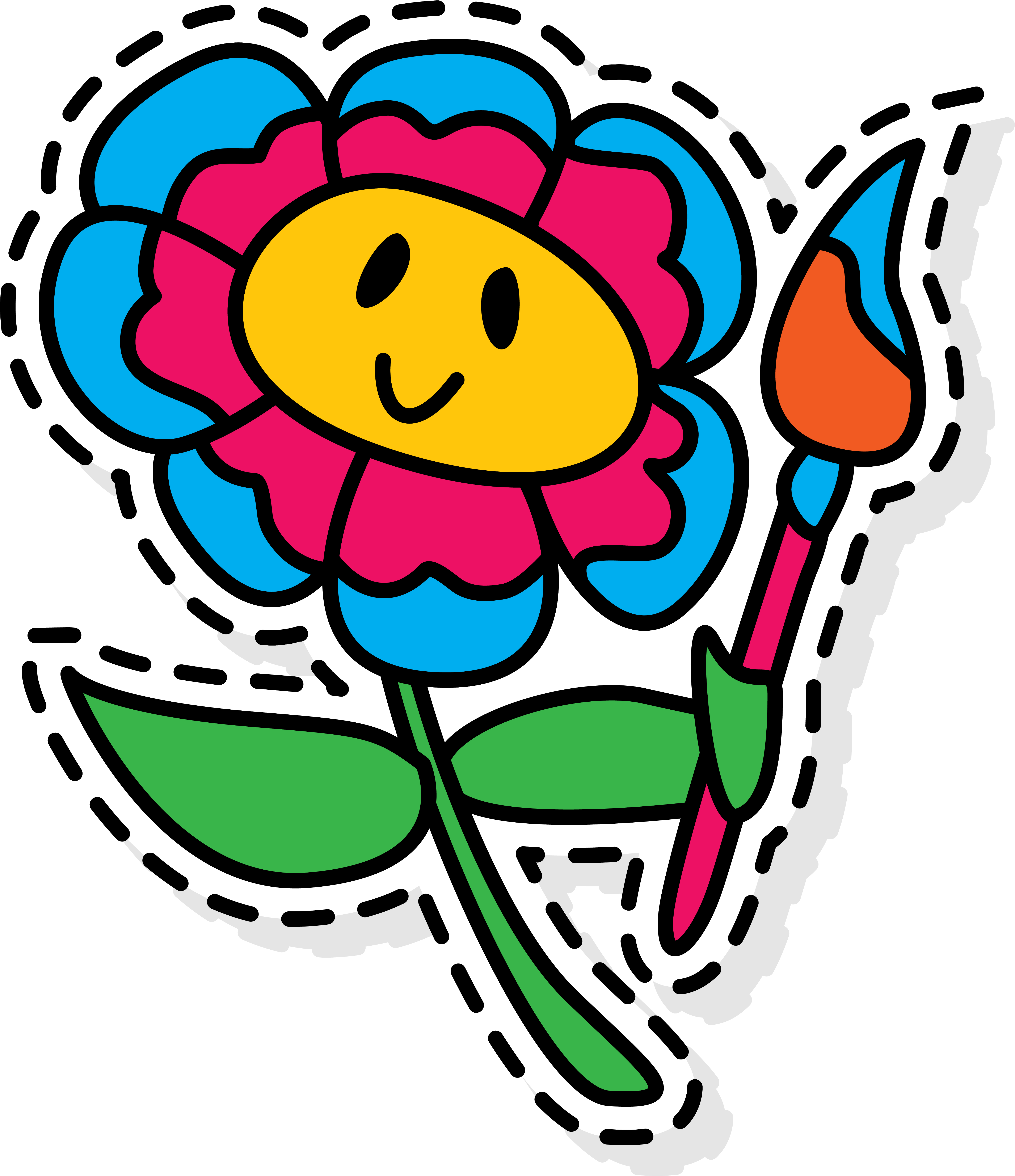 Colored Sunflower Label - Sunflower Student Movement (4834x5600)