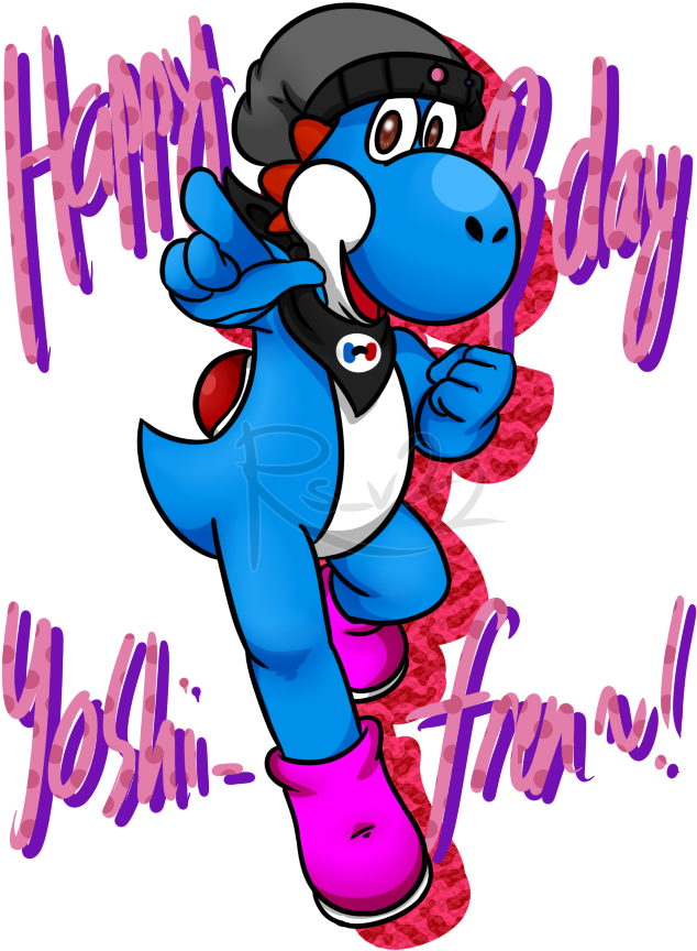Time To Celebrate, Yoshi Fren~ By Rs V22 - Yoshi (700x900)