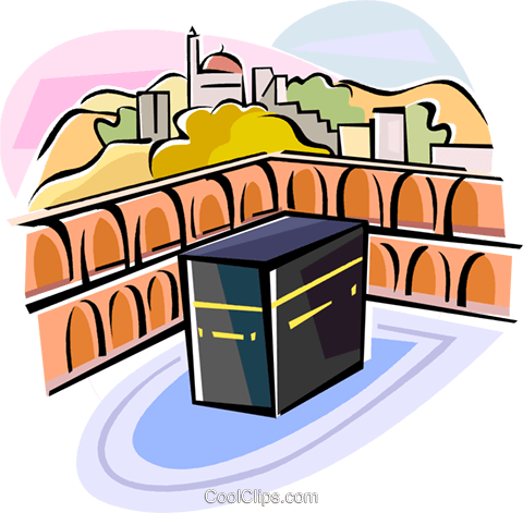 Religious Holidays Arab Region Kaabah Royalty Free - Great Mosque Of Mecca (480x471)