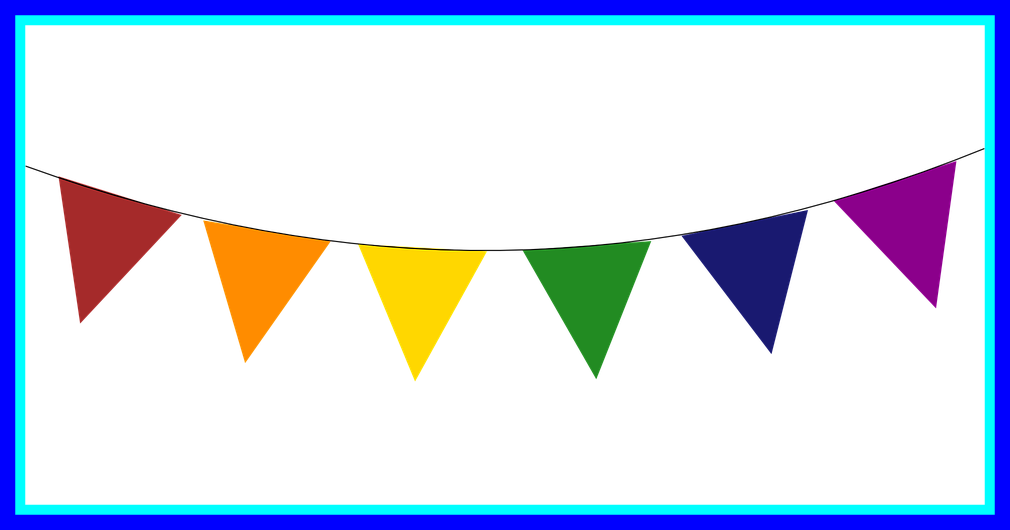Graphic Banner Party Banner Graphic Fascinating Triangle - Flag Banner Clipart (1010x530)