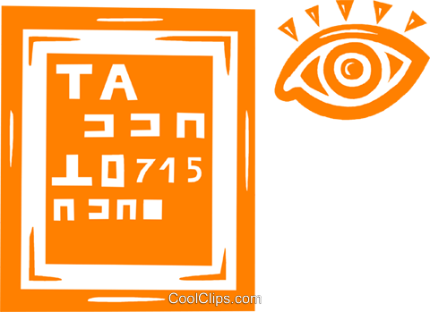Eye Chart Royalty Free Vector Clip Art Illustration - Eye Chart Royalty Free Vector Clip Art Illustration (480x349)