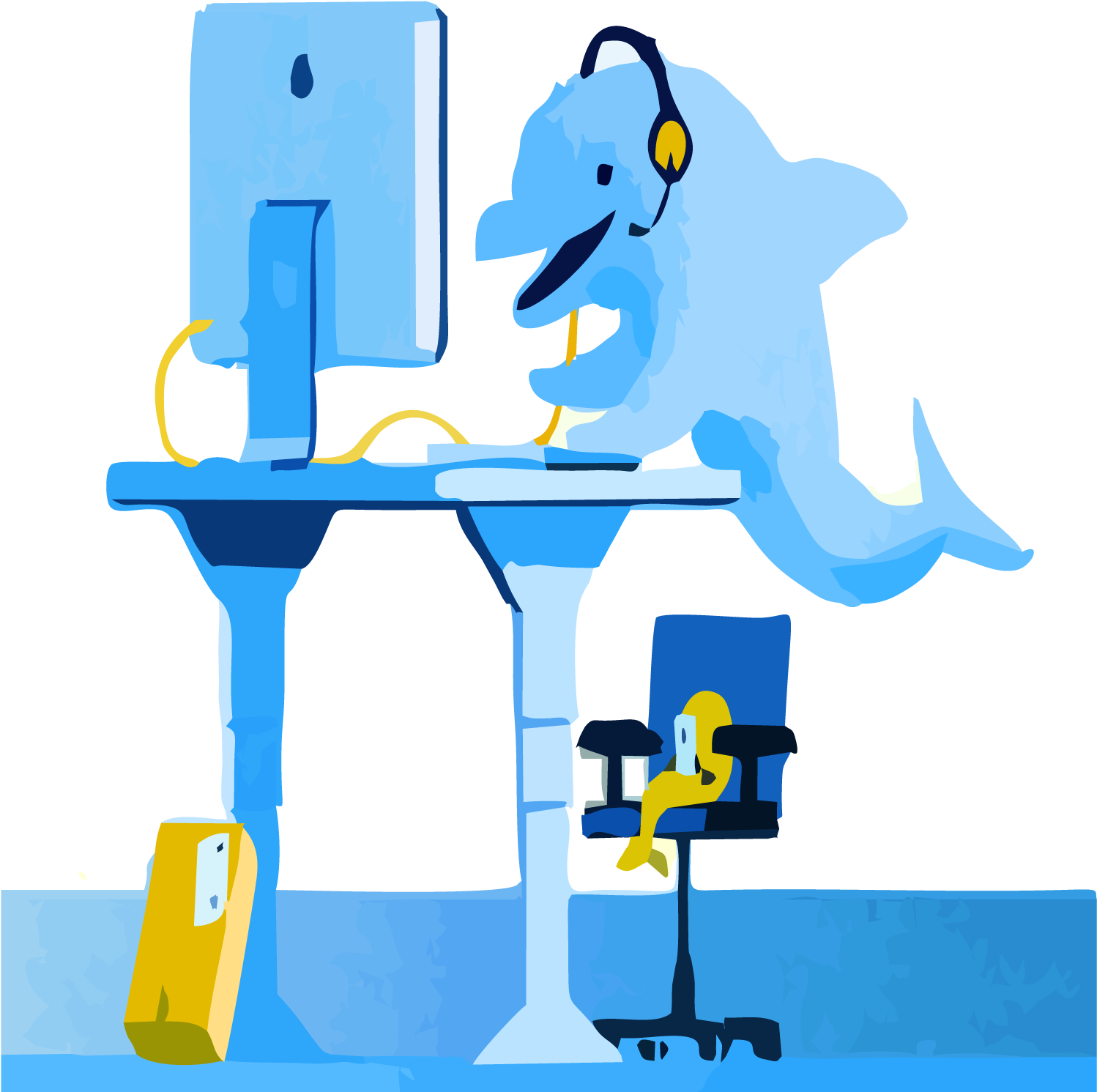 Dolphin Computer Clip Art - Clip Art (1500x1500)