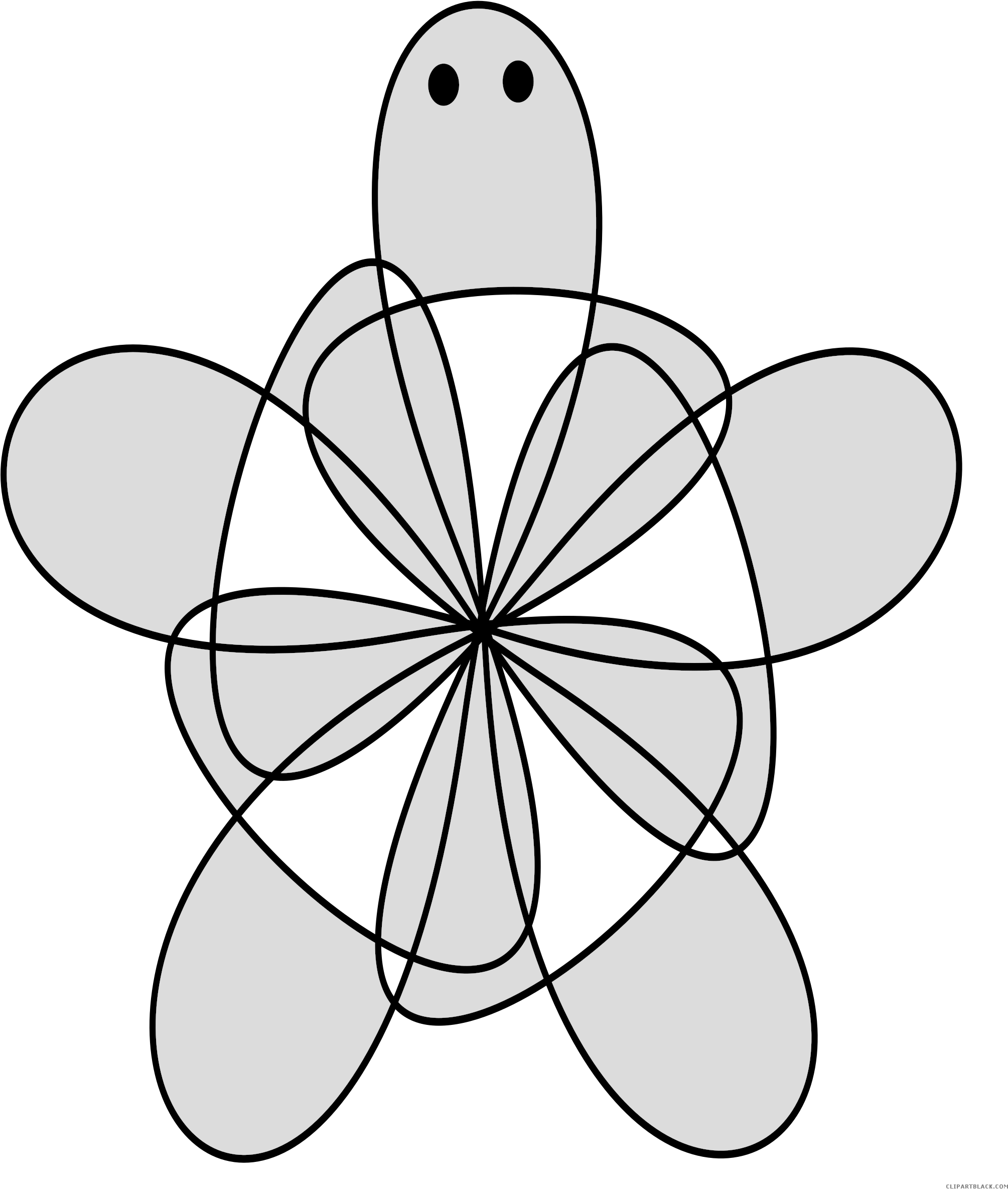 Grayscale Turtle Animal Free Black White Clipart Images - Best Gift - Green Sea Turtle Line Art Hoodie/t-shirt/mug (2077x2400)