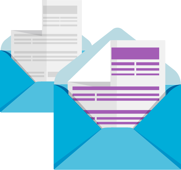 Invoices In Envelopes - Invoice (614x576)