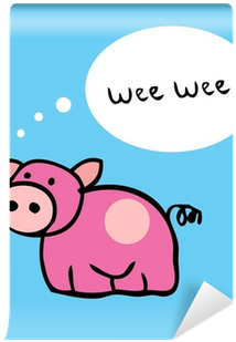 Pig Cartoon Funny Vector Illustration Wall Mural • - Illustration (400x400)