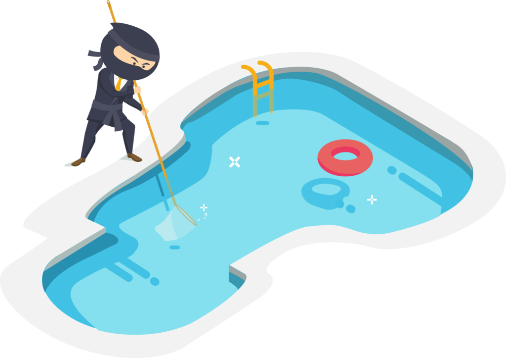 54 Swimming Pool Service - Illustration (1000x709)