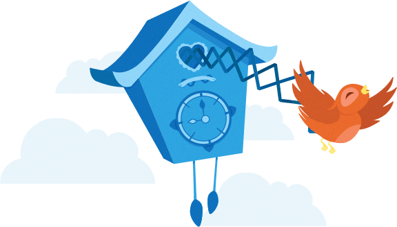 Capterra Cuckoo Clock - Clip Art Cuckoo Clock Png (576x330)