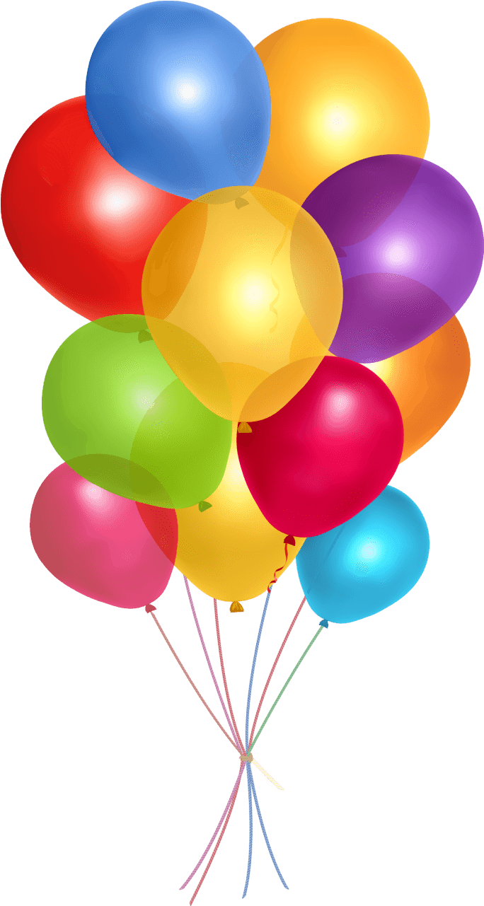 Simple Group Balloons - Balloon Png (704x1296)