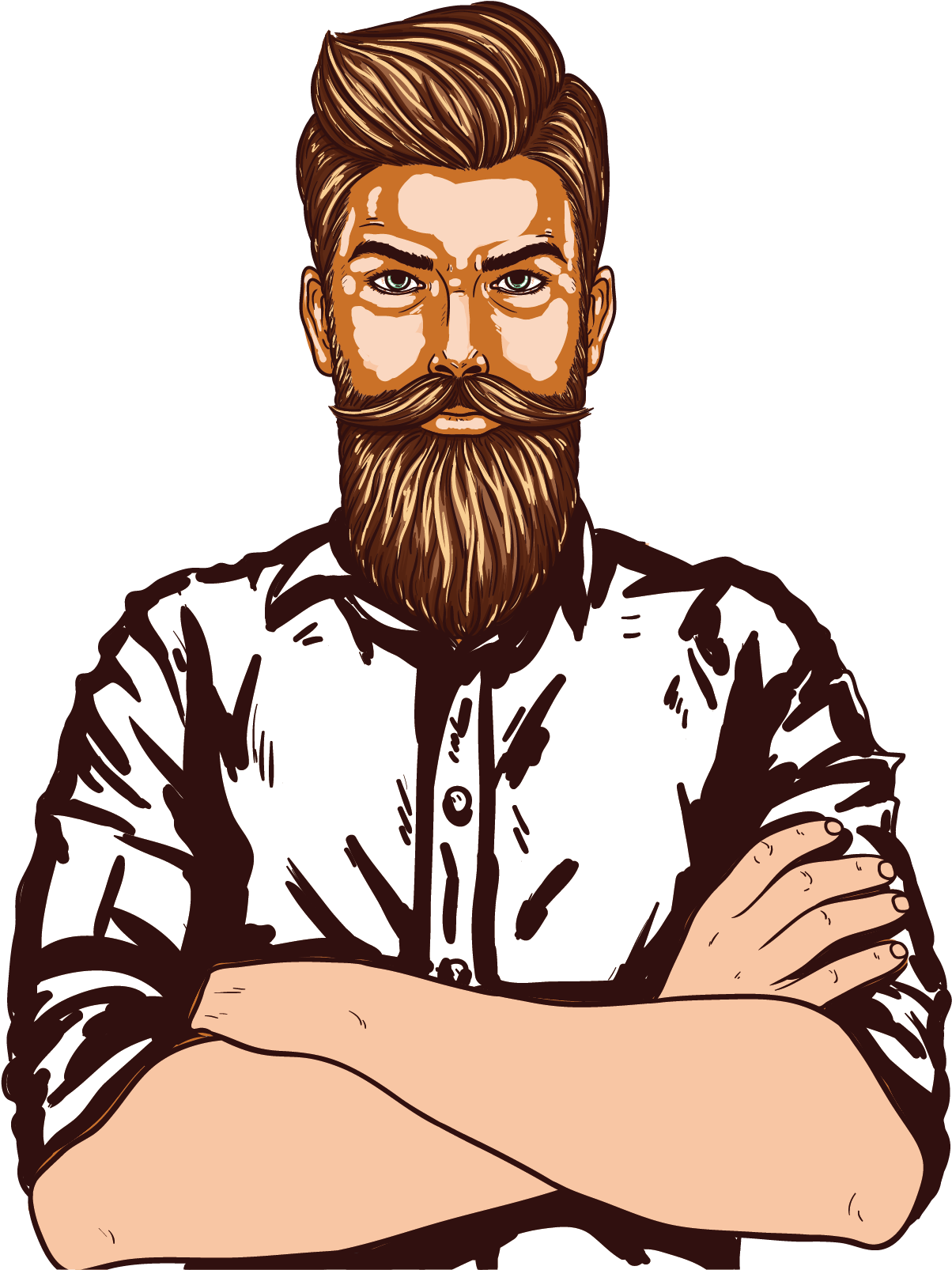 Beard Man Page Vectordesigner Beard Man Vector Png 1667x1667 Png Clipart Download