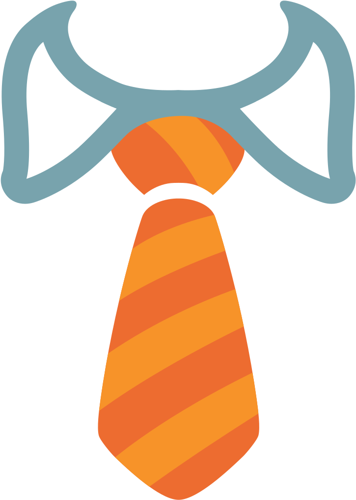 File - Emoji U1f454 - Svg - Necktie Cartoon Png (2000x2000)