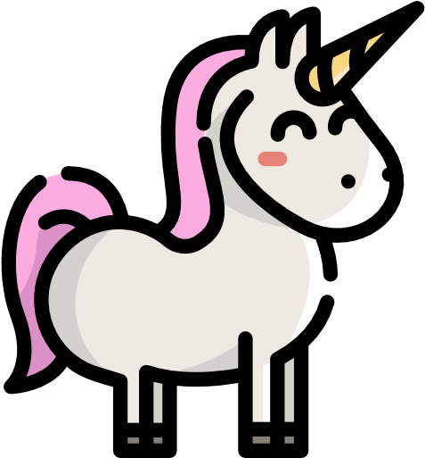 Unicorn Free Icon - Rainbow Unicorn (512x512)