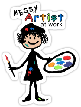 My Goal In Creating This Art Site Was And Is For Parents - Messy Artist At Work Picture Frame (375x360)