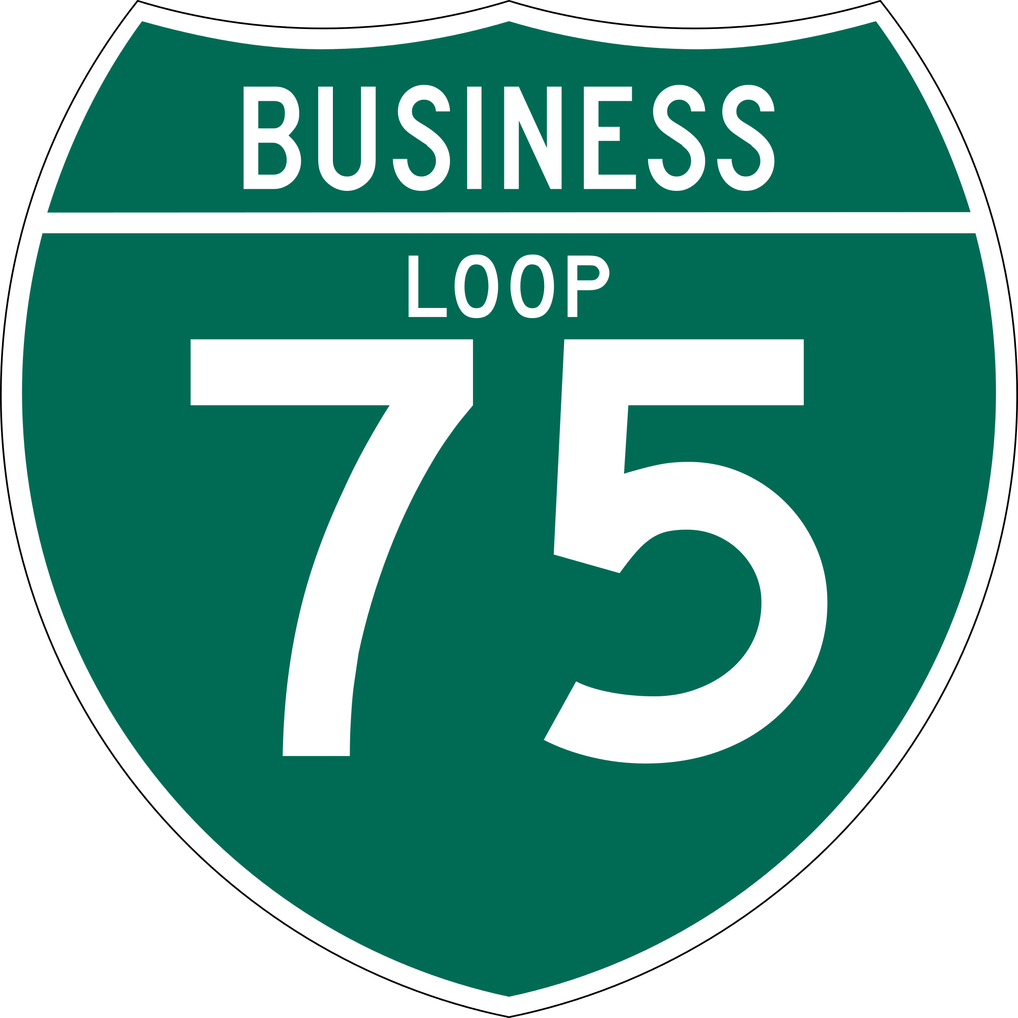 Open - Business Loop 80 Sticker Decal R978 Highway Sign Road (2000x2000)