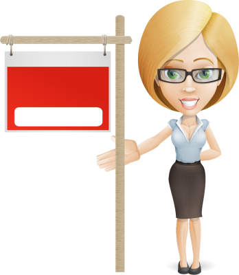 Simple Businesswoman Cartoon Setting Up A Limited Pany - Cartoon Bussiness Women (348x400)