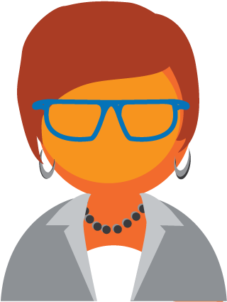 Business Woman With Glasses - Businessperson (500x500)