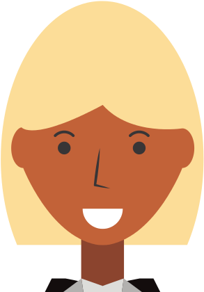 Business Woman Profile Cartoon - Graphic Design (550x550)