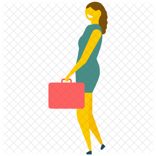 Businesswoman Icon - Illustration (512x512)
