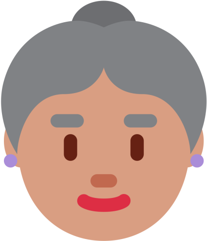 Avatar, Blind, Business, Character, Female, Glasses, - Grandma And Grandpa Emojis (512x512)