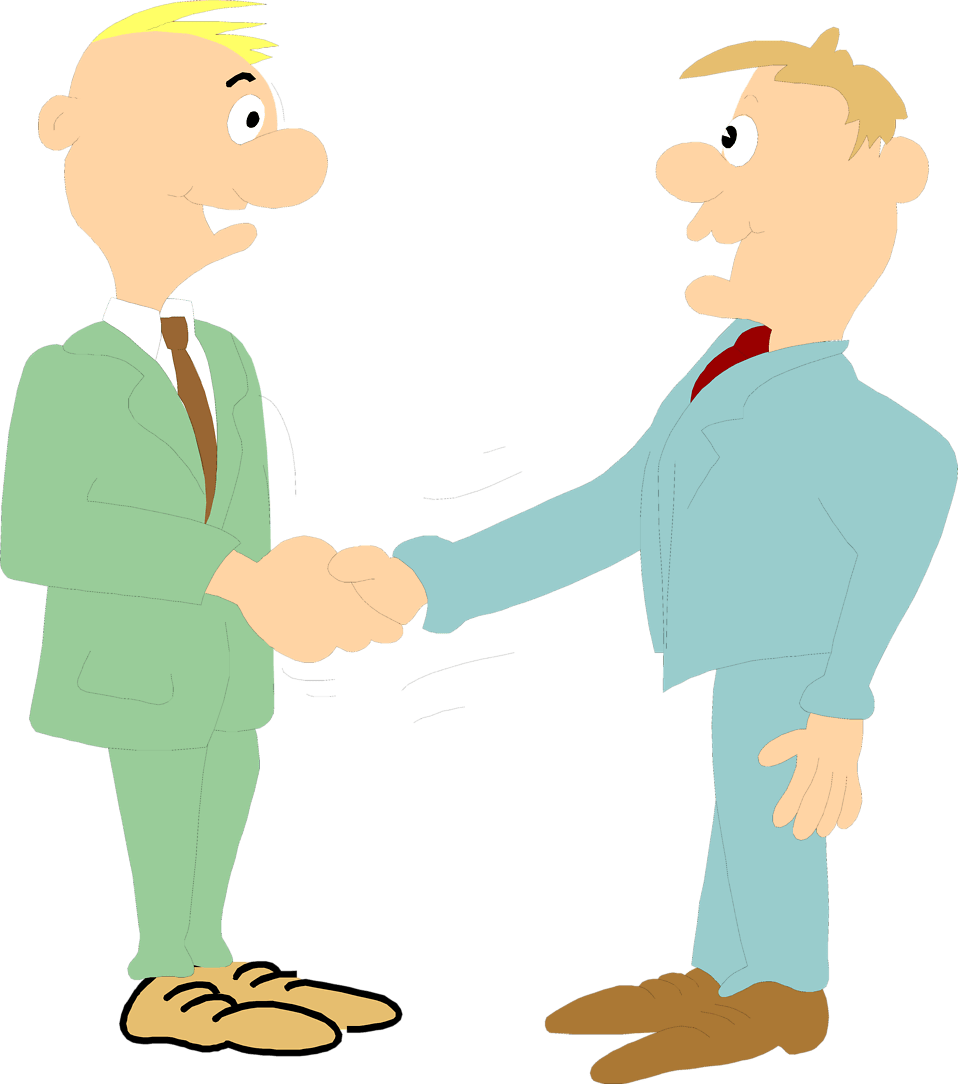 People Shaking Hand Clipart (958x1084)