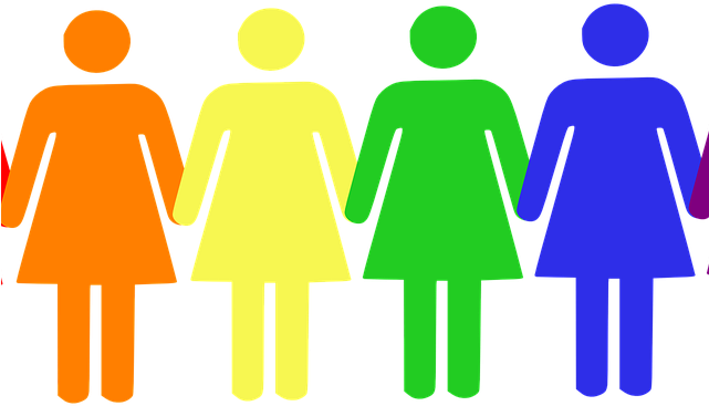 Society Clipart Staff - People Holding Hands Rainbow (640x480)