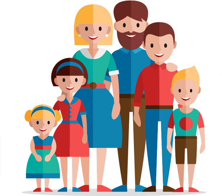 Group People Society Standing Royalty Free Vector Image - Family Emergency Preparedness Plan (800x1000)