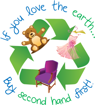 Picturesque Thrift Store Clip Art Helendale Used Furniture - Thrift Store Logo Clipart (417x452)