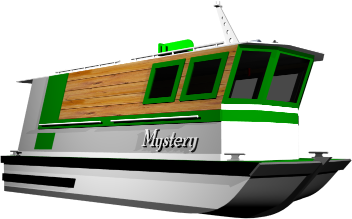 21 Mystery Houseboat Plans Bow - Houseboat (1036x496)