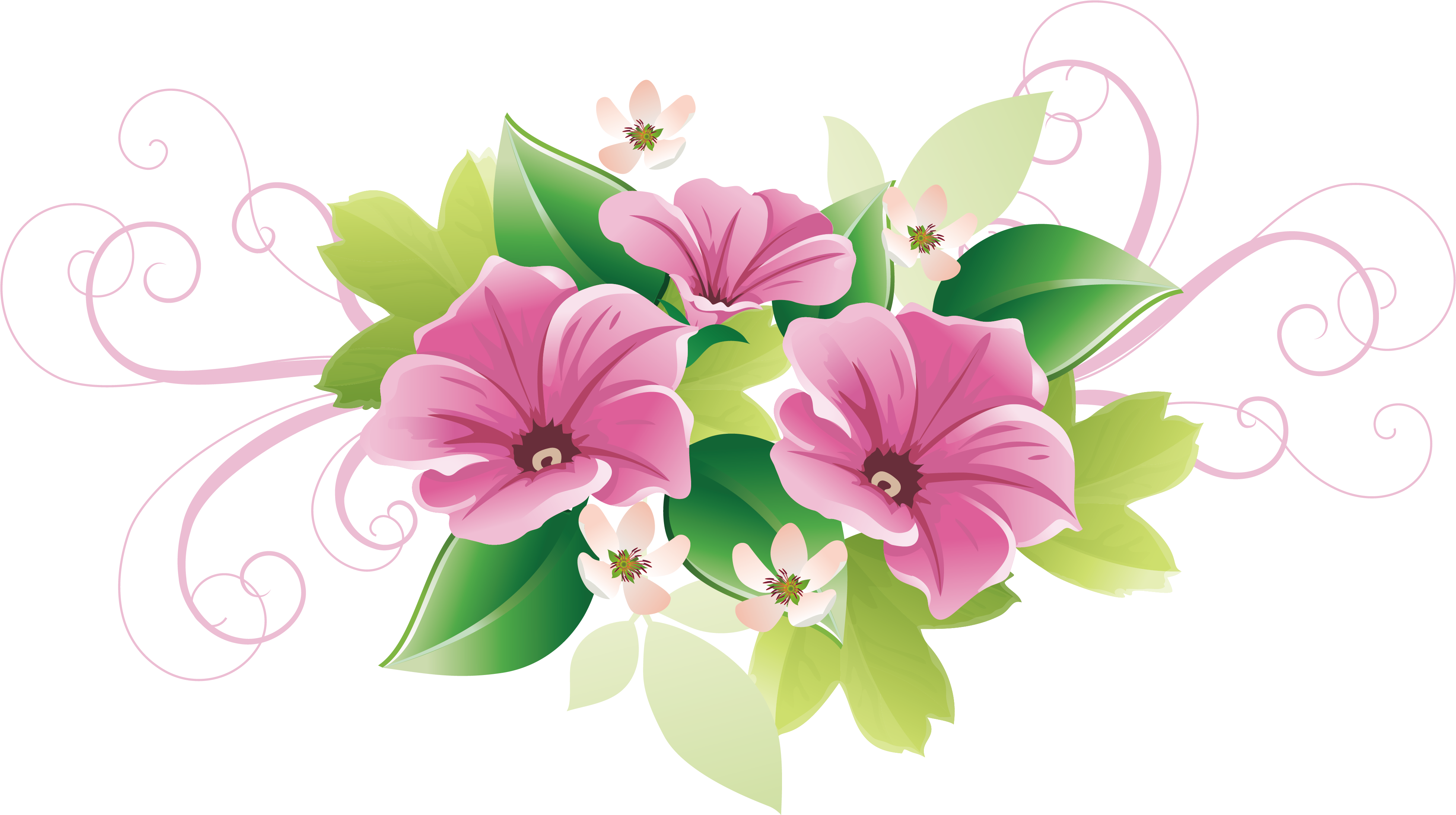 Floral Design Flower Decorative Arts Clip Art - Flower Decorations Png (4026x2306)